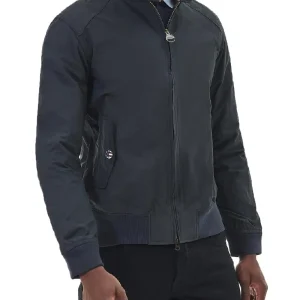RECTIFIER HARRINGTON CASUAL Barbour International Giubbino Uomo Mca0427 Blu