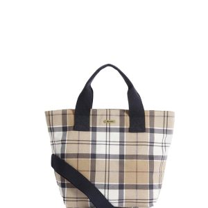 MAISY TARTAN TOTE BAG Barbour Borsa a Mano Donna Lba0468 Panna/Beige