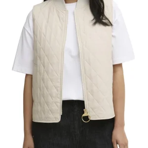 ROEBURN GILET Barbour Smanicato Donna Lgi0219 Panna