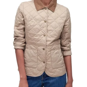 DEVERON QUILT Barbour Giubbino Donna Lqu1012 Beige