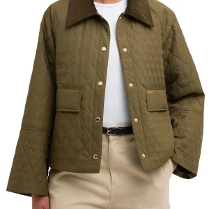 KIRBY QUILTED JACKET Barbour Giubbino Donna Lqu1897 Verde