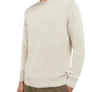 PIMA COTTON CREW Barbour Maglia Uomo Mkn0932 Beige