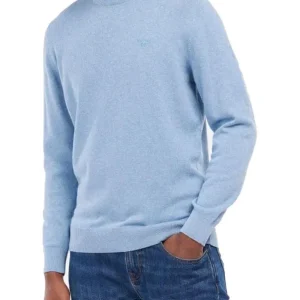 PIMA COTTON CREW Barbour Maglia Uomo Mkn0932 Azzurro