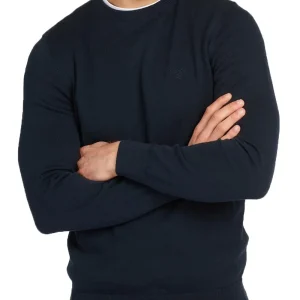 PIMA COTTON CREW Barbour Maglia Uomo Mkn0932 Blu