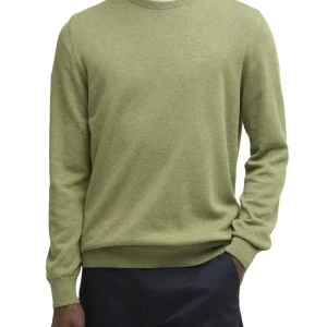 PIMA COTTON CREW Barbour Maglia Uomo Mkn0932 Verde