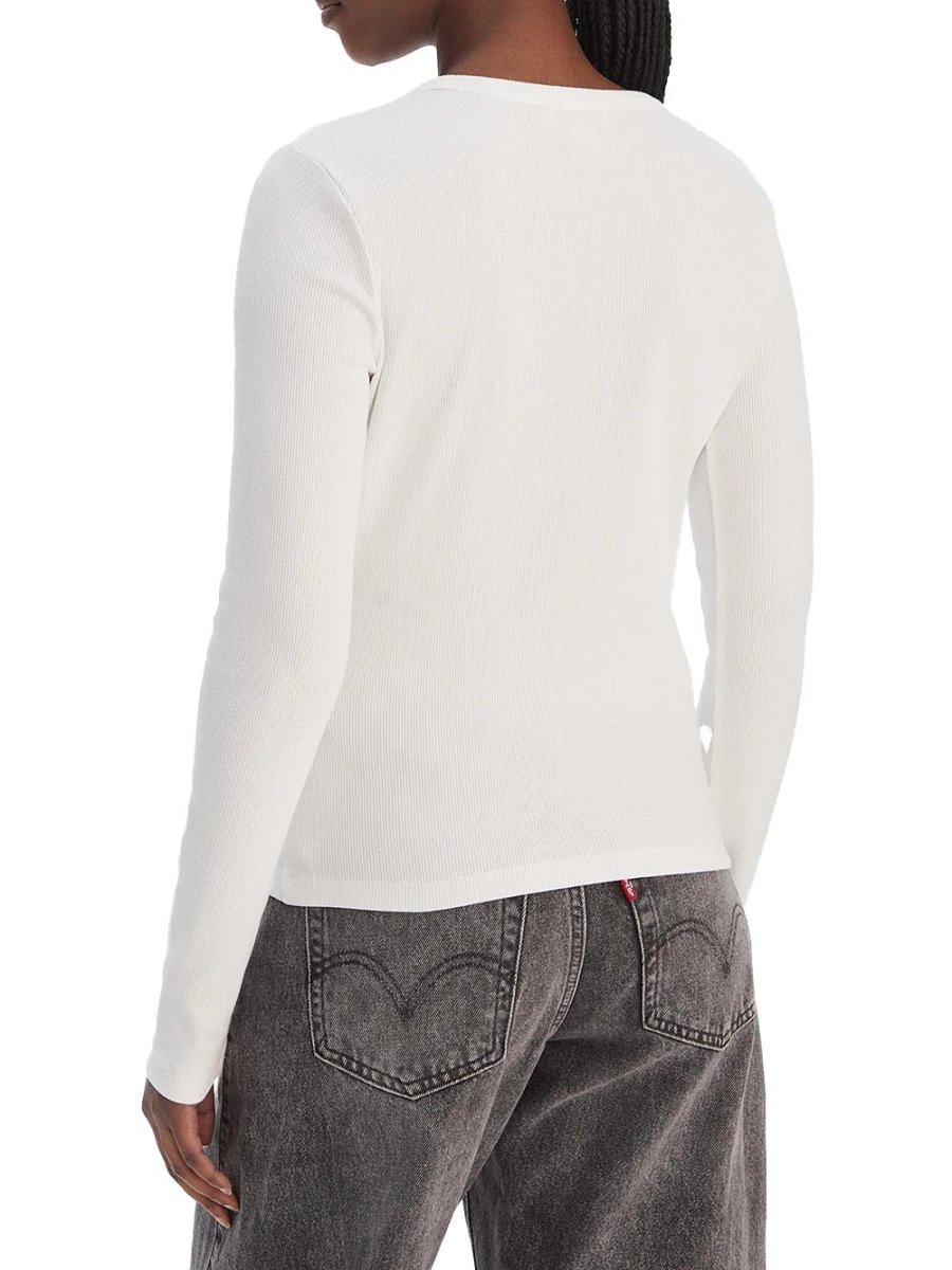 Calvin Klein Jeans T-shirt Donna Lv047e205g Bianco - immagine 3