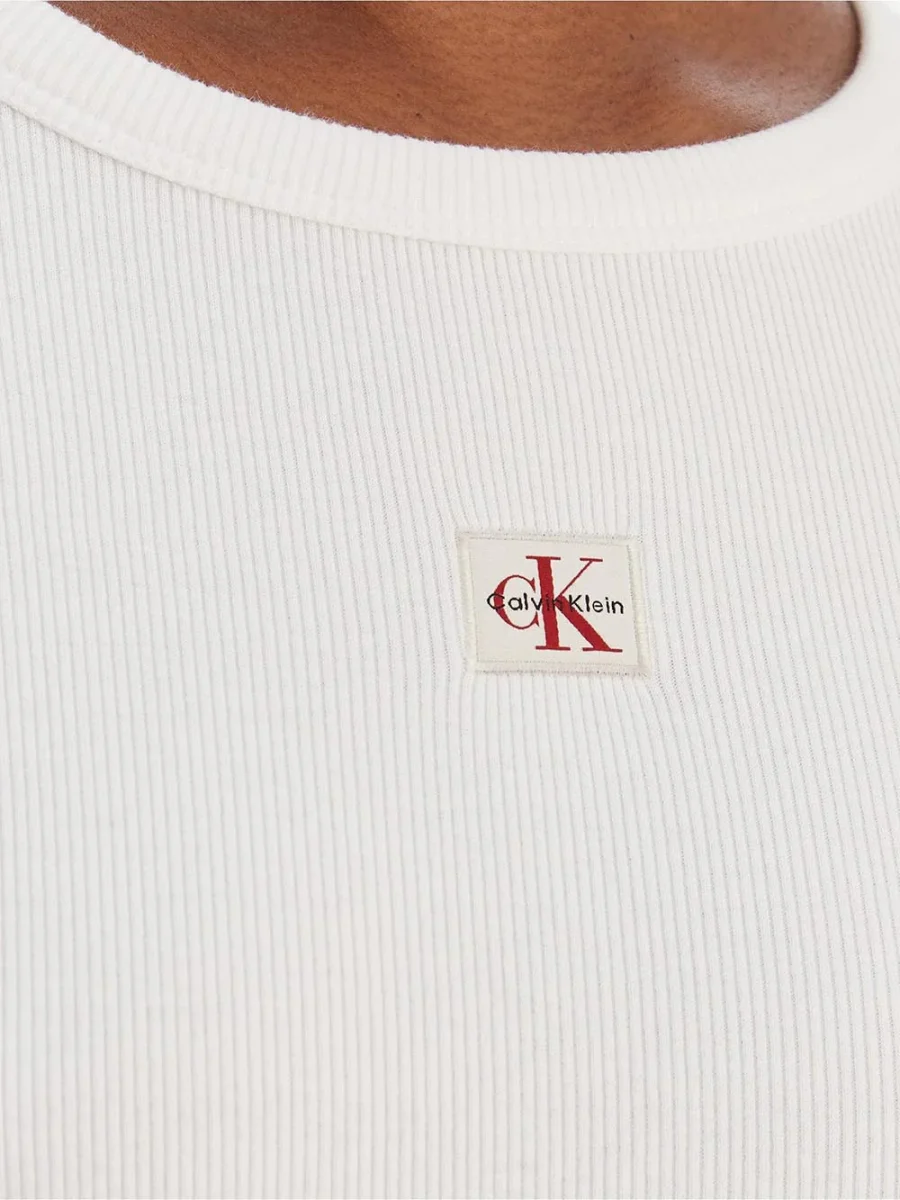 Calvin Klein Jeans T-shirt Donna Lv047e205g Bianco - immagine 4