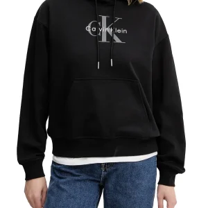 Calvin Klein Jeans Felpa Donna Lv047e221g Nero