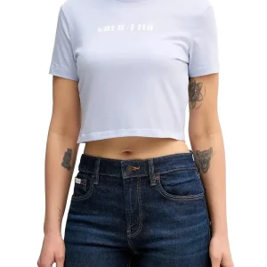 Calvin Klein Jeans T-shirt Donna Lv047e823g Celeste