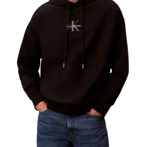 Calvin Klein Jeans Felpa Uomo Lv04rc281g Nero