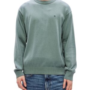 Calvin Klein Jeans Maglia Uomo Lv04rc309g Verde salvia