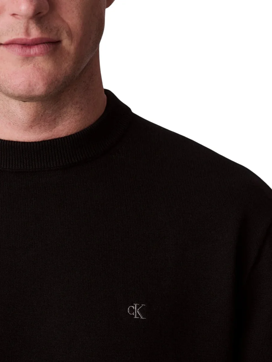 Calvin Klein Jeans Maglia Uomo Lv04rc309g Nero - immagine 4