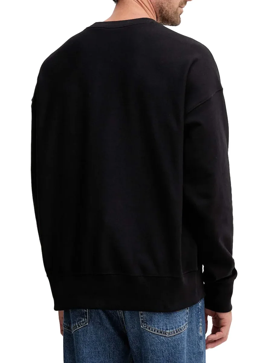 Calvin Klein Jeans Felpa Uomo Lv04rd234g Nero - immagine 3