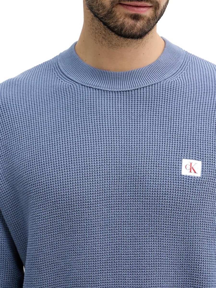 Calvin Klein Jeans Maglia Uomo Lv04rd313g Avion - immagine 4