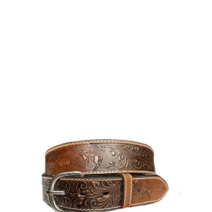 cattura del toro cucita EL CHARRO Cintura Unisex E501 Marrone