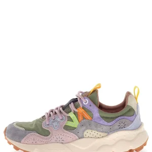 YAMANO 3 WOMAN Flower Mountain Sneaker Donna 2017817.01 Grigio/rosa/verde militare