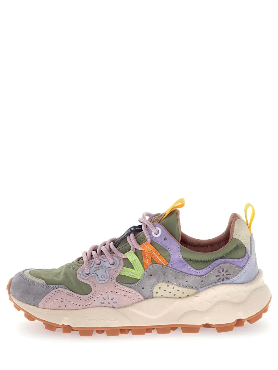 YAMANO 3 WOMAN Flower Mountain Sneaker Donna 2017817.01 Grigio/rosa/verde militare - immagine 2