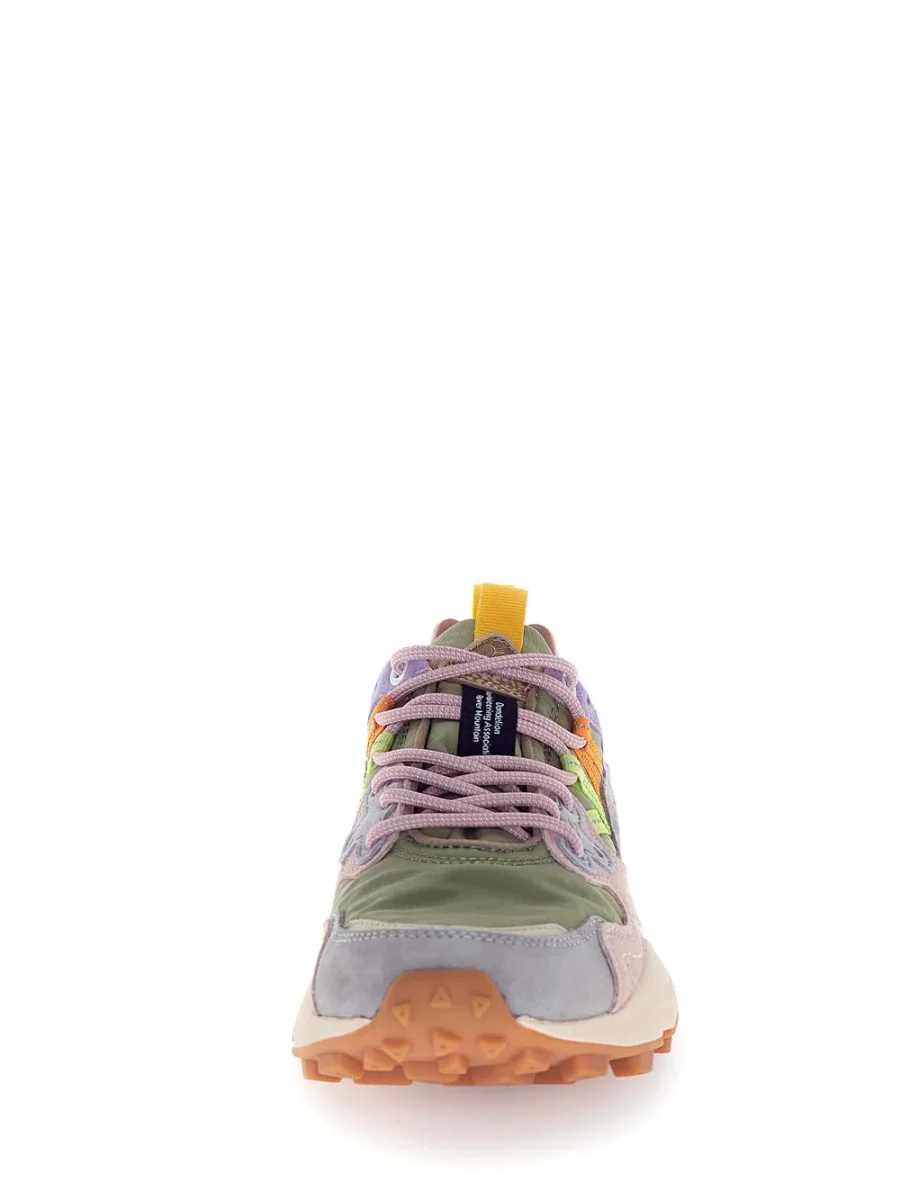 YAMANO 3 WOMAN Flower Mountain Sneaker Donna 2017817.01 Grigio/rosa/verde militare - immagine 4
