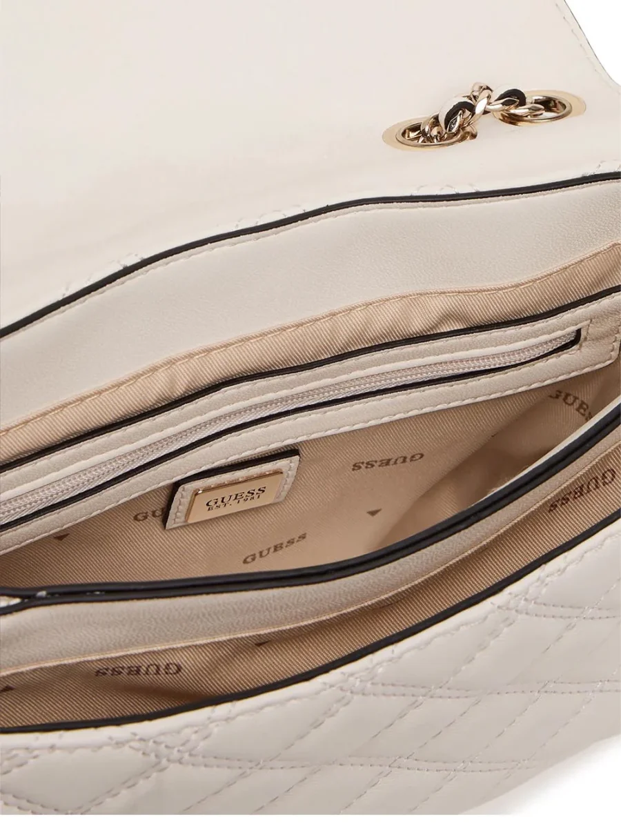 CRUISE VIBE TOP ZIP Guess Borsa a Spalla Donna Hwqg96 73200 Panna - immagine 6