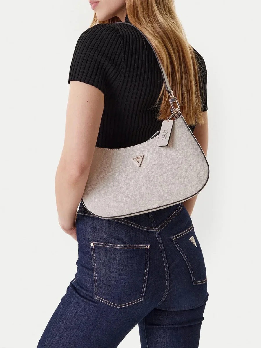 BRAMINA SMALL SATCHE Guess Borsa a Spalla Donna Hwzg96 72180 Avorio - immagine 6