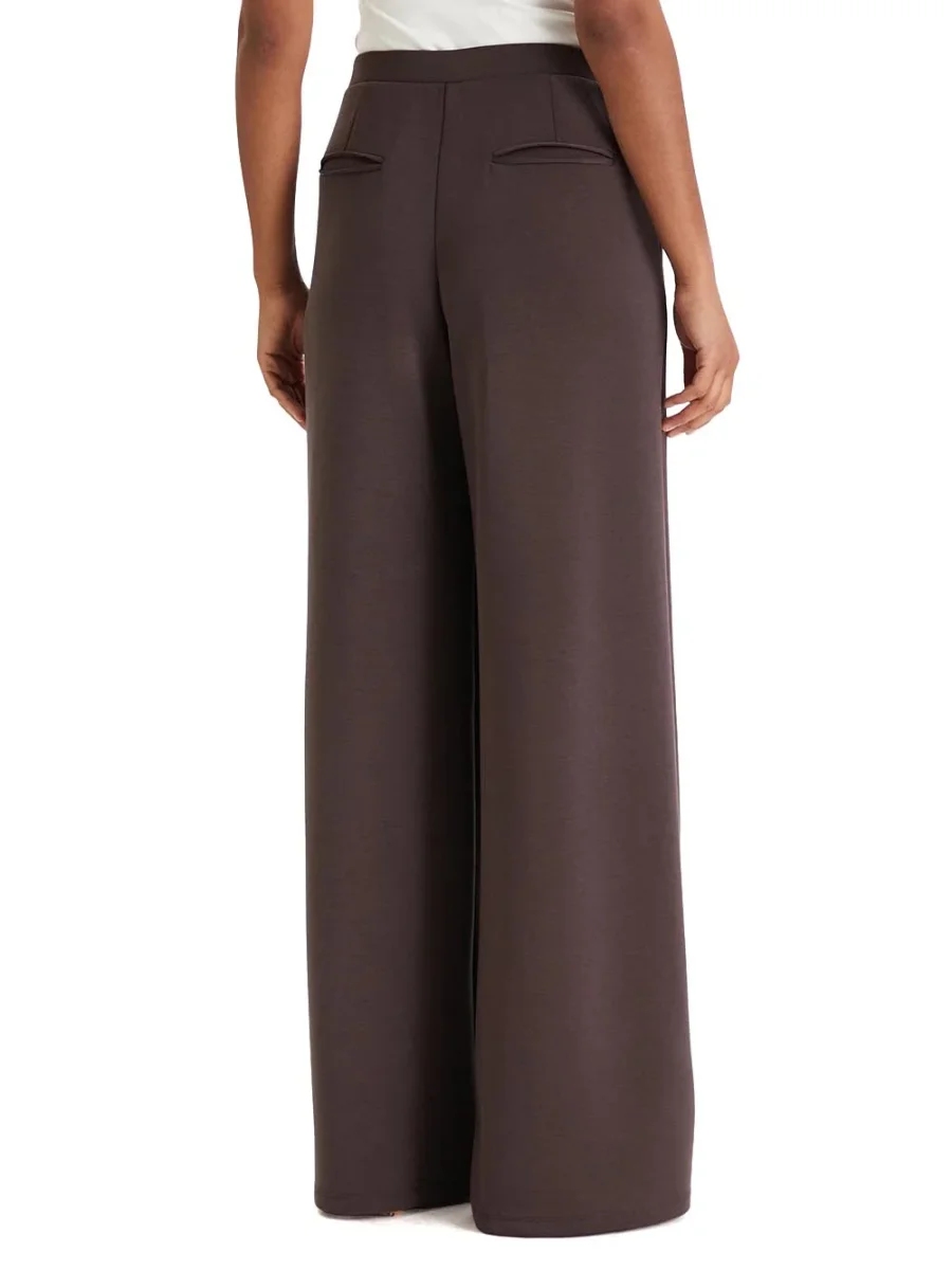 OLYMPE WIDE LEG PANT Guess Pantalone Donna V4yb07 Kcay2 Marrone - immagine 3