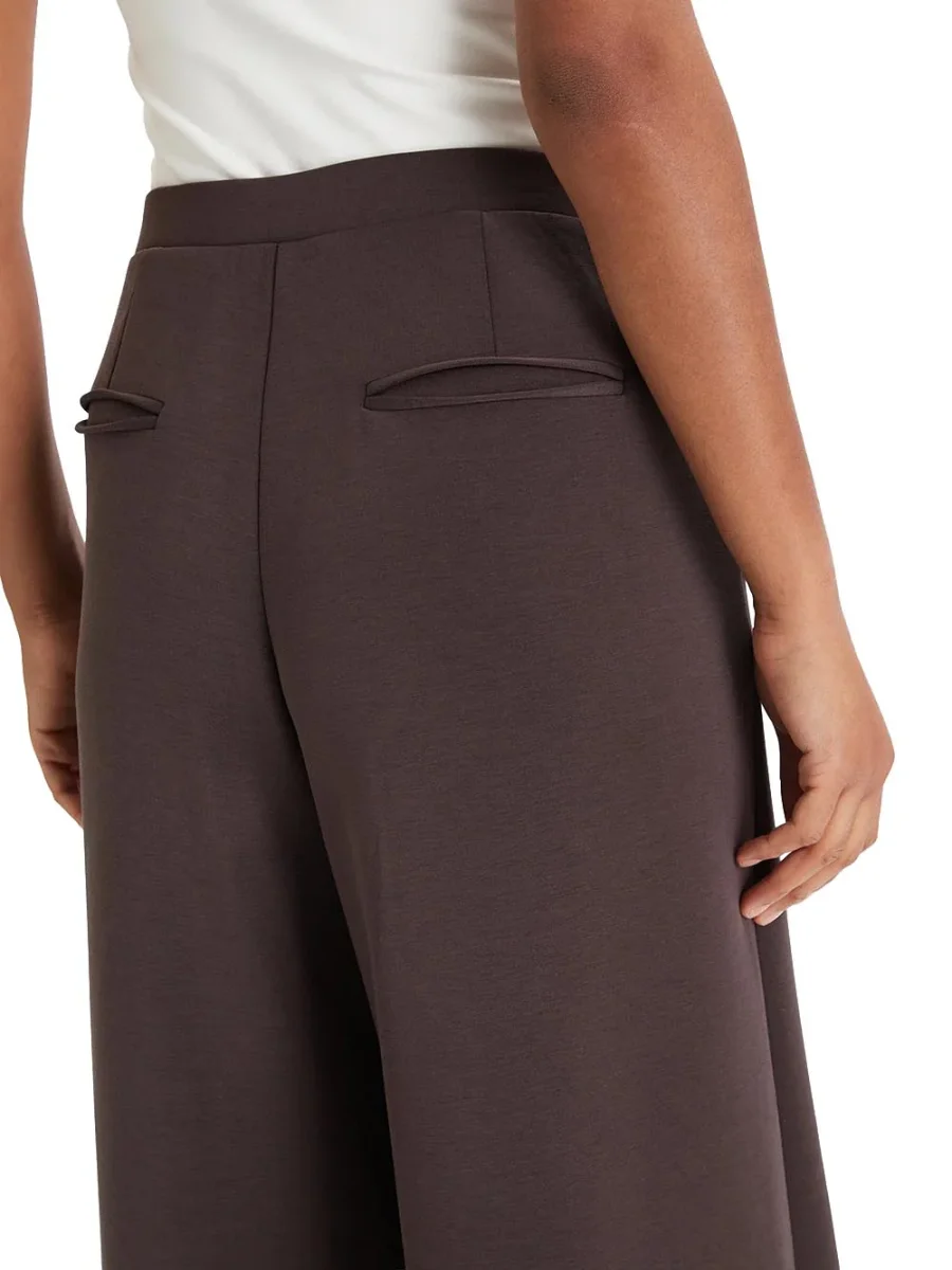 OLYMPE WIDE LEG PANT Guess Pantalone Donna V4yb07 Kcay2 Marrone - immagine 5