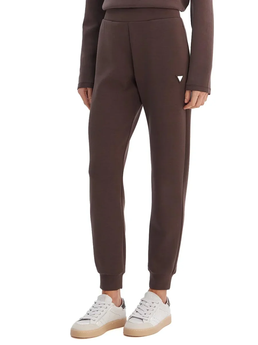 OLYMPE LONG PANTS Guess Pantalone Donna V4yb08 Kcay2 Marrone - immagine 2