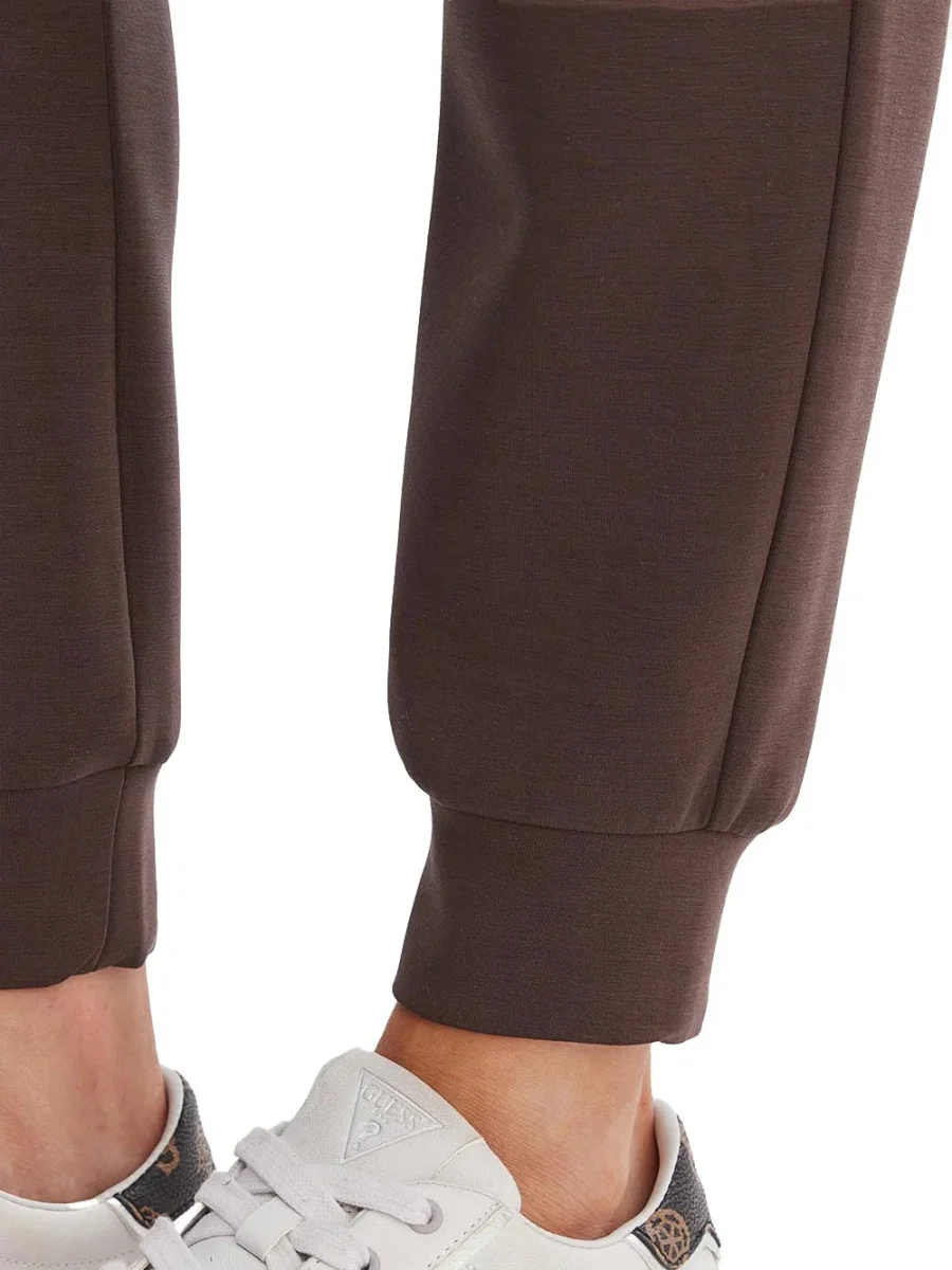 OLYMPE LONG PANTS Guess Pantalone Donna V4yb08 Kcay2 Marrone - immagine 4