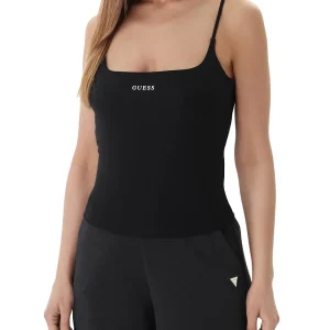 JASMINE TOP Guess Top Donna V6gp18 K3470 Nero