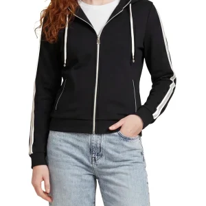 CIRCE FULL ZIP HOODI Guess Felpa Donna V6gq07 K3096 Nero