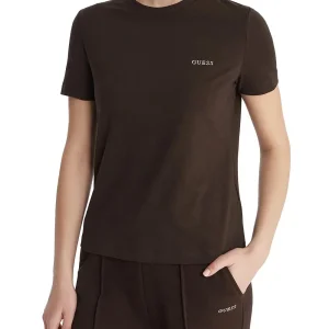 TRACEY CN SS T-SHIRT Guess T-shirt Donna V6ri07 J1314 Marrone