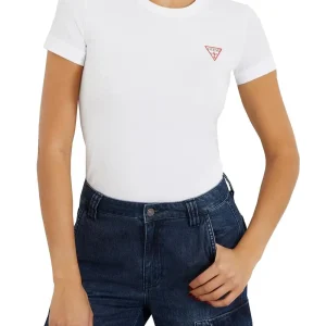 SS CN MINI TRIANGLE Guess T-shirt Donna W2yi44 J1314 Bianco