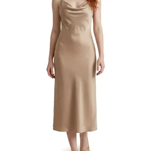 AKILINA DRESS Guess Abito Donna W6gk94 W2266 Sabbia