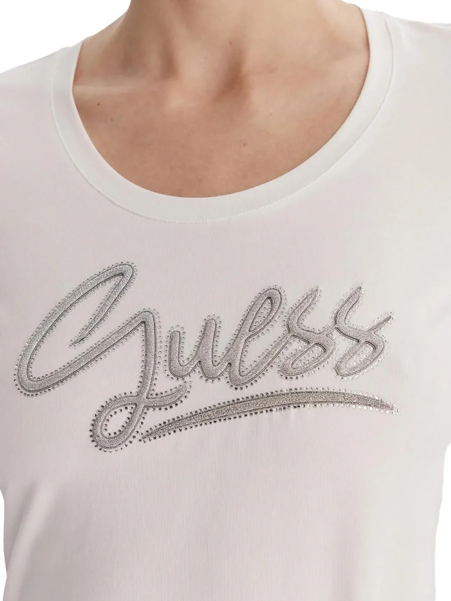 SS CN GUESS SCRIPT T Guess T-shirt Donna W6ri24 J1314 Bianco - immagine 4