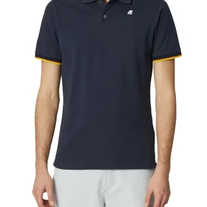 VINCENT PIQUE K-Way Polo Uomo K1125bw Blu