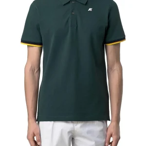 VINCENT PIQUE K-Way Polo Uomo K1125bw Verde bosco