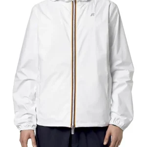 JAKE PLUS.2 DOUBLE K-Way Giubbino Uomo K2124ew Bianco/blu