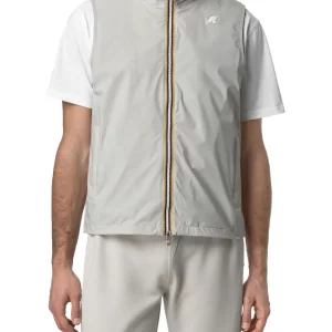 VALEN STRETCH NYLON JERSEY K-Way Smanicaro Uomo K3123tw Beige chiaro