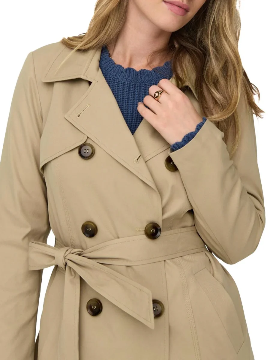 valerie trenchcoat Only Trench Donna 15191821 Beige - immagine 4