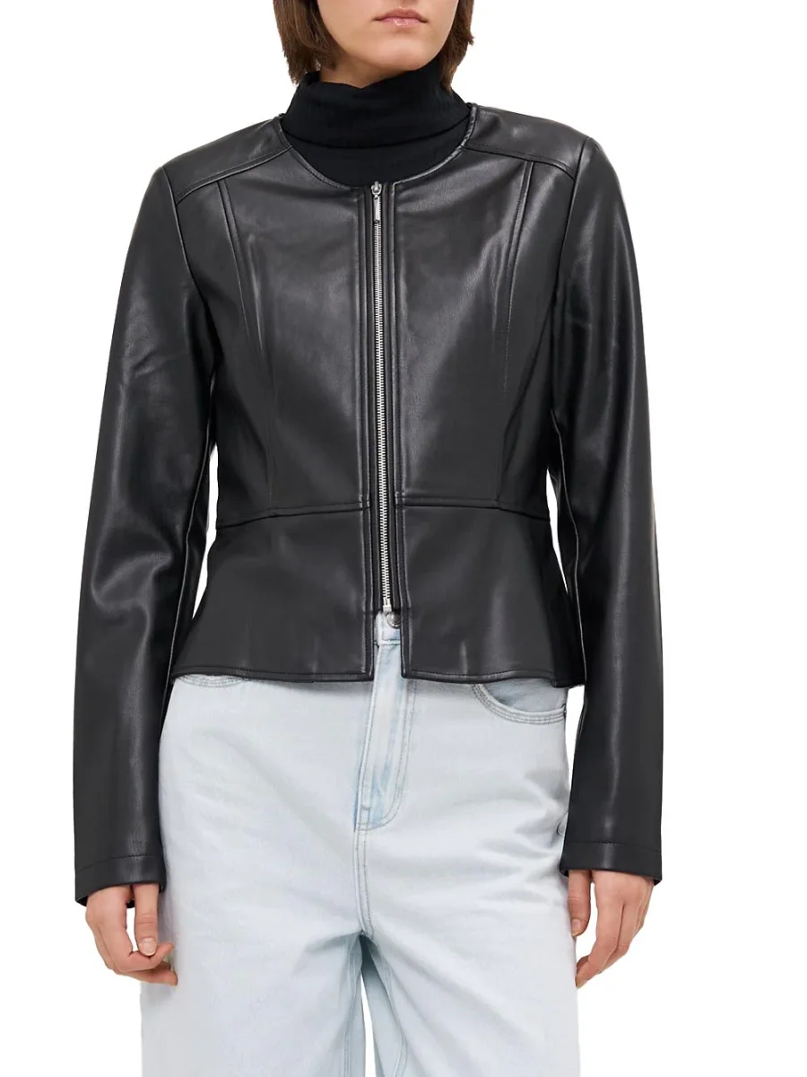 saramy faux leather Only Giubbino Donna 15242271 Nero