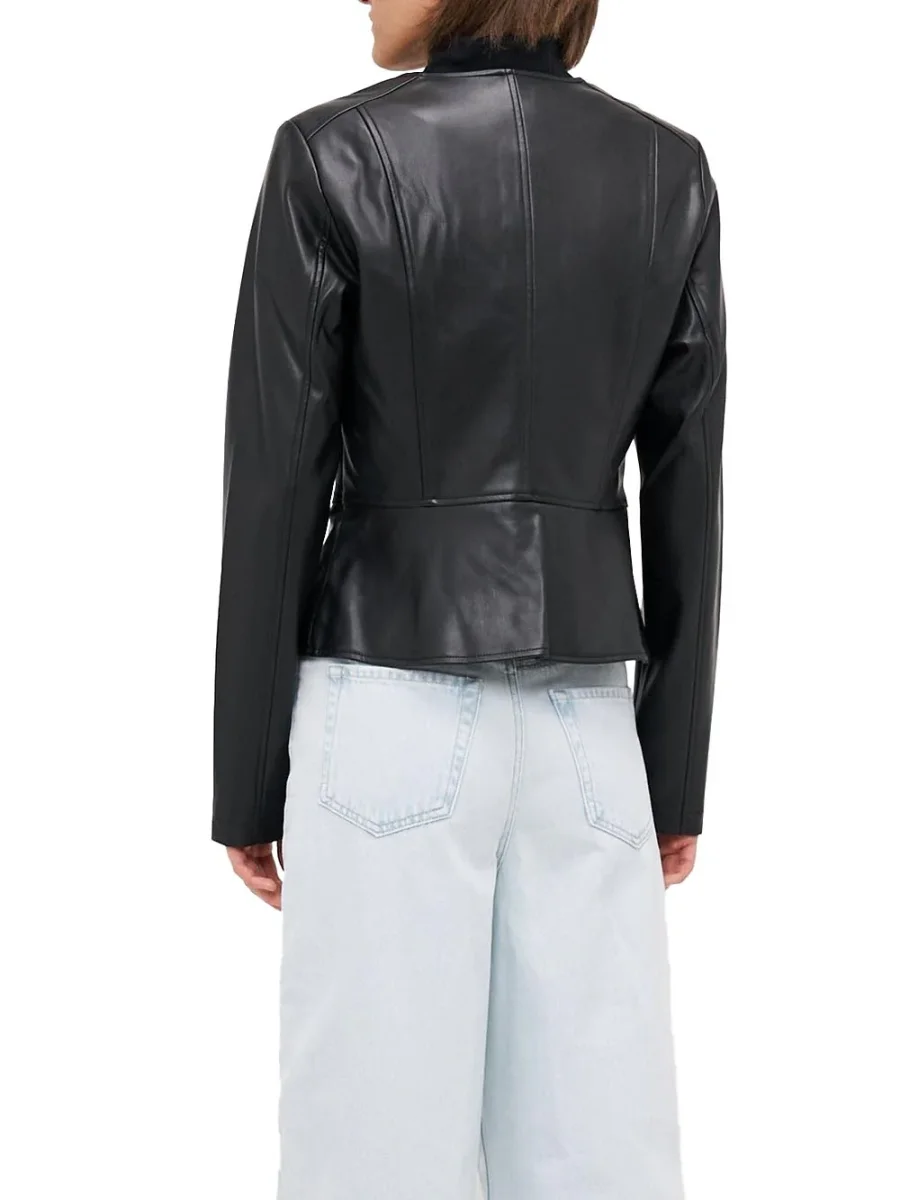 saramy faux leather Only Giubbino Donna 15242271 Nero - immagine 3