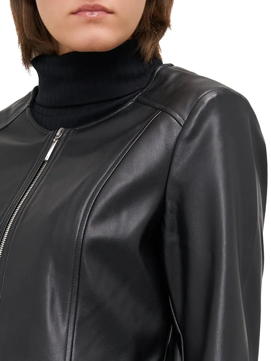 saramy faux leather Only Giubbino Donna 15242271 Nero - immagine 4