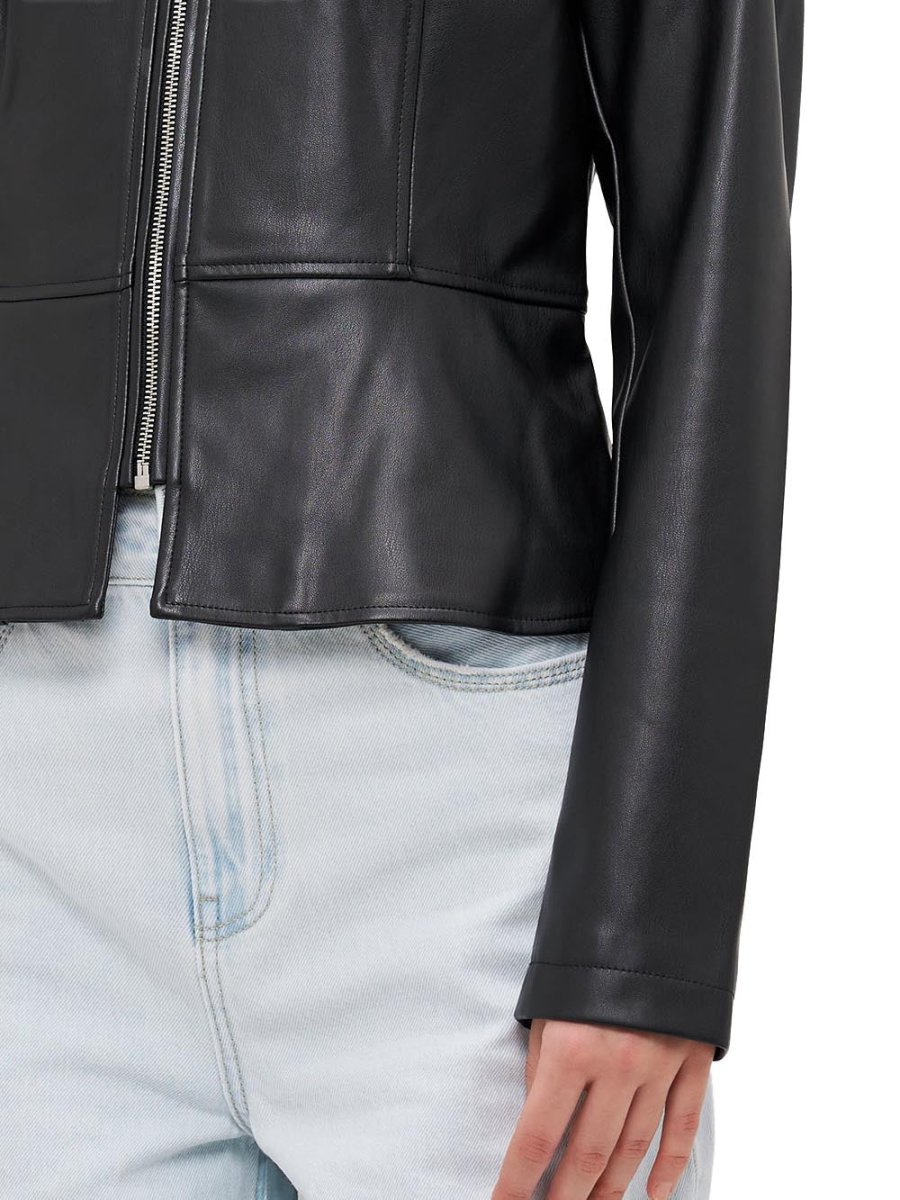 saramy faux leather Only Giubbino Donna 15242271 Nero - immagine 5