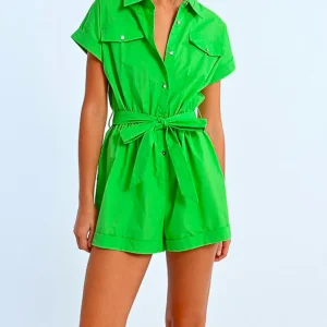 TUTA CORTA CON CINTURA IN VITA