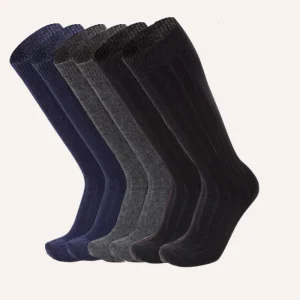 Calza Lunga in misto Cashmere per Uomo | Tinta Unita | Confezione da 6 paia | Cashmere L ESSEL