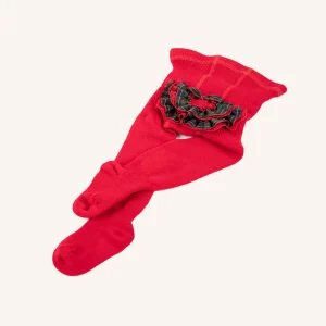 Calzamaglia con Fiocco Scozzese a Balze per Neonato | Tinta Unita | Confezione Singola | 42116