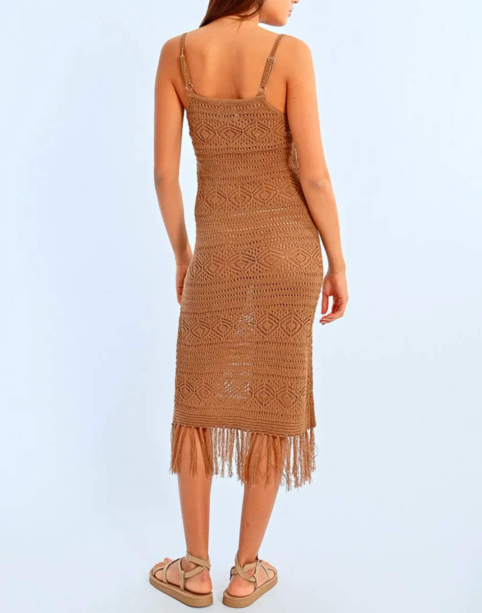 ABITO ALL'UNCINETTO CON FRANGE - immagine 3