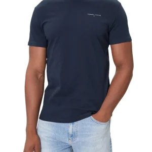 T-SHIRT CON MINI LOGO A CONTRASTO