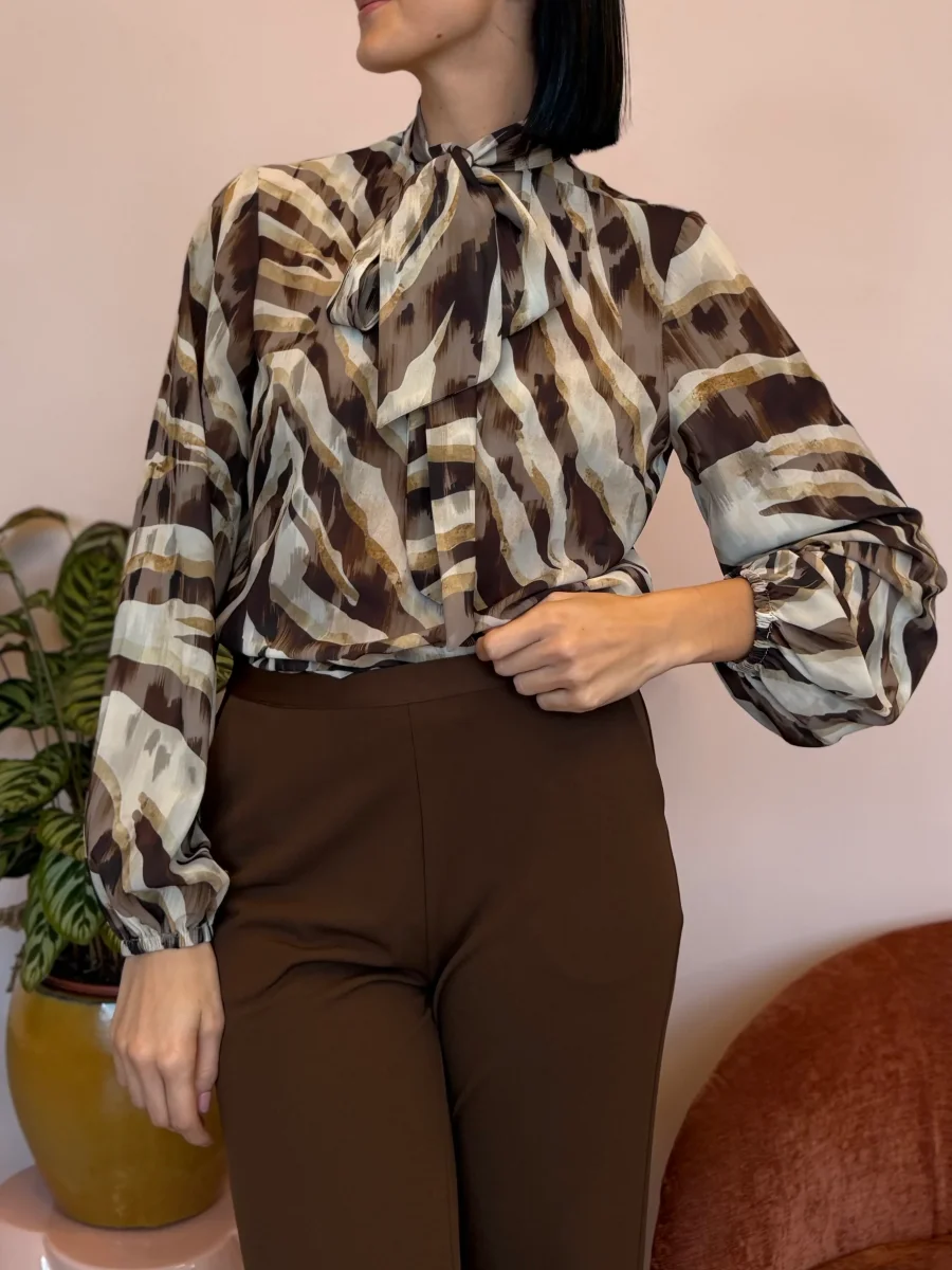 Camicetta fantasia Georgette - immagine 3