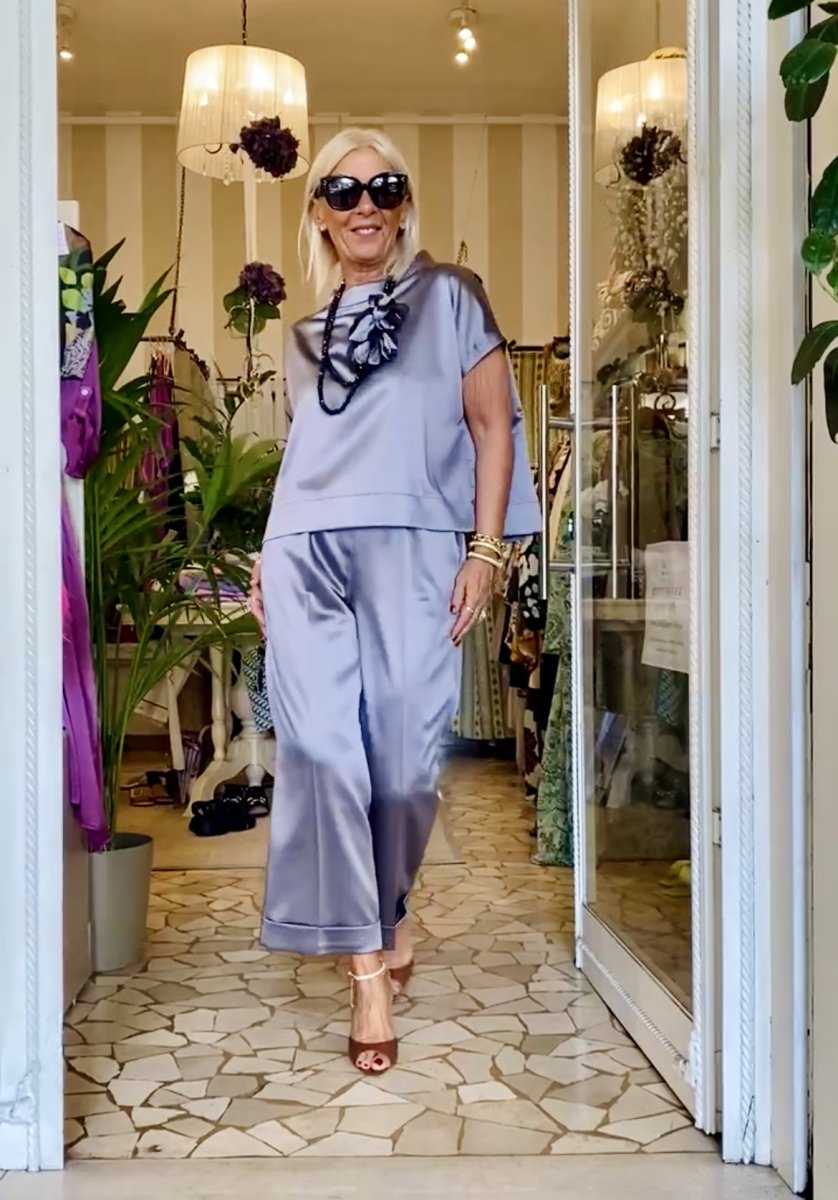 Pantalone Antibes – RASO DI VISCOSA - immagine 7